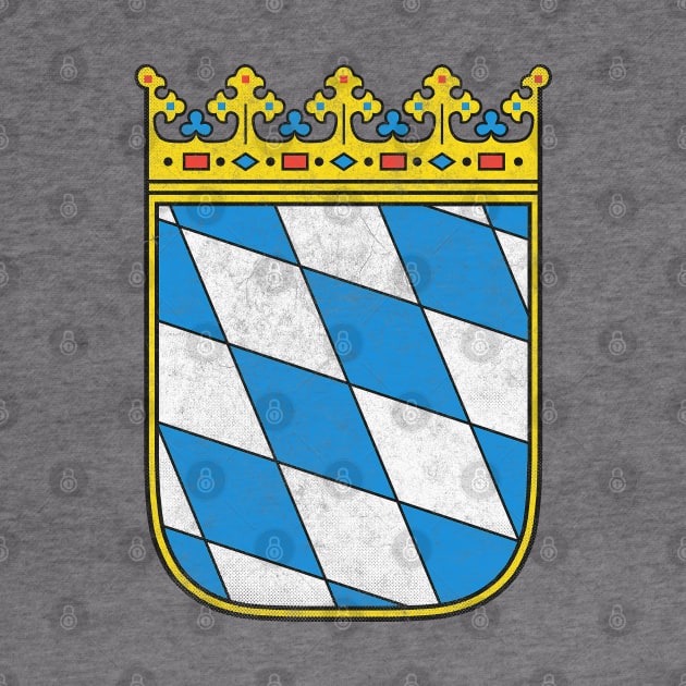 Bavaria Coat of Arms // Faded Style Region Design by DankFutura